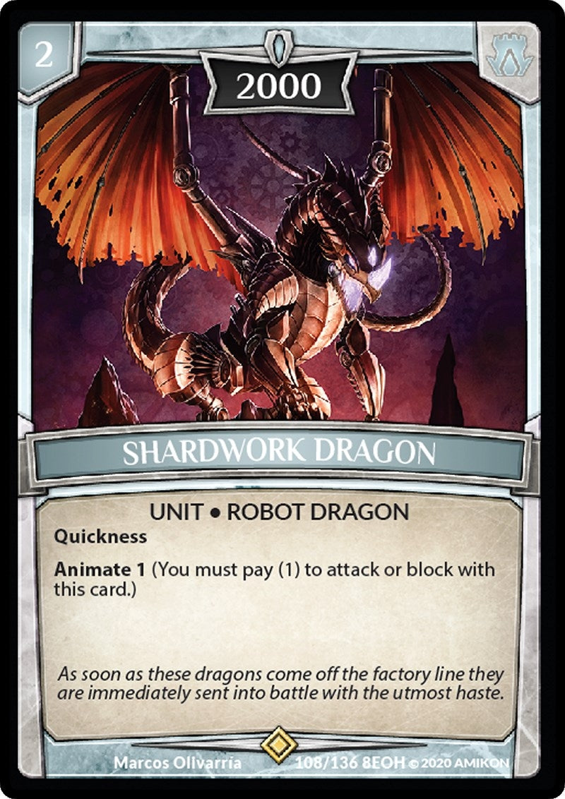 Image for Shardwork Dragon (108/136 8EOH) (Echoes of Hokken) - Argent Saga TCG