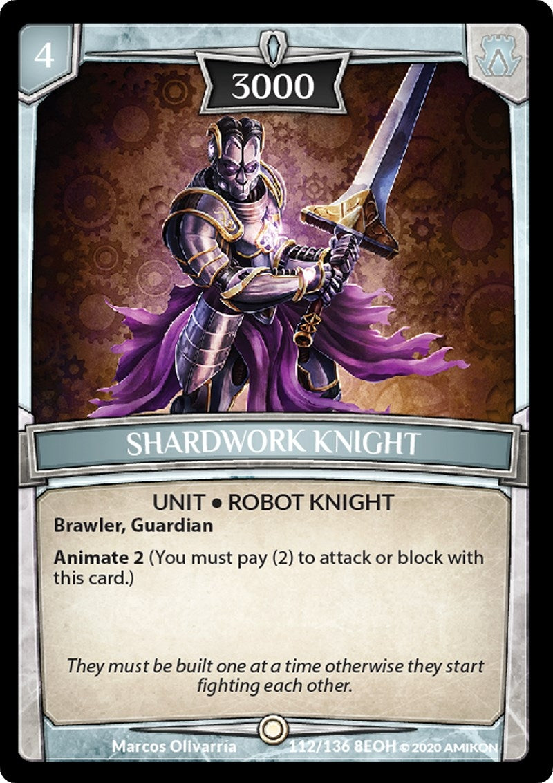 Image for Shardwork Knight (112/136 8EOH) (Echoes of Hokken) - Argent Saga TCG
