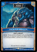 Image for Snowtop Hibagon (115/136 8EOH) (Echoes of Hokken) - Argent Saga TCG