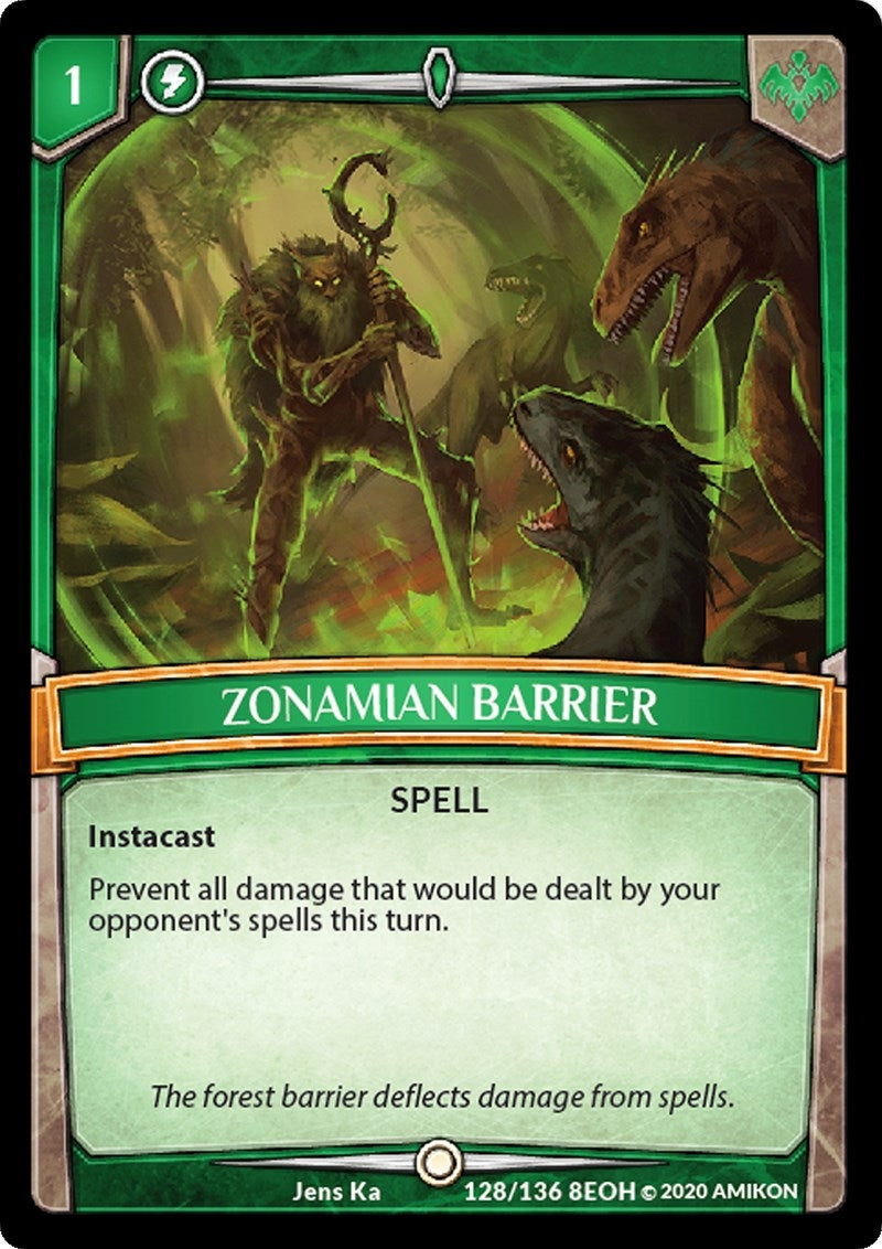Image for Zonamian Barrier (128/136 8EOH) (Echoes of Hokken) - Argent Saga TCG