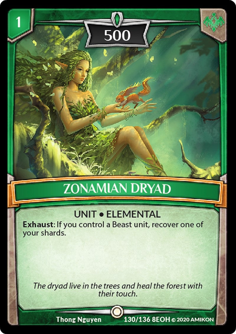 Image for Zonamian Dryad (130/136 8EOH) (Echoes of Hokken) - Argent Saga TCG