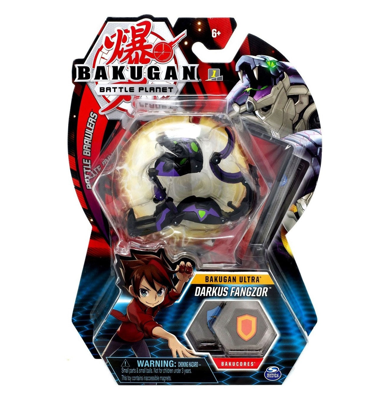 Image for Bakugan Ultra 3-inch Tall Collectible Transforming Creature - Darkus Fangzor - Bakugan TCG