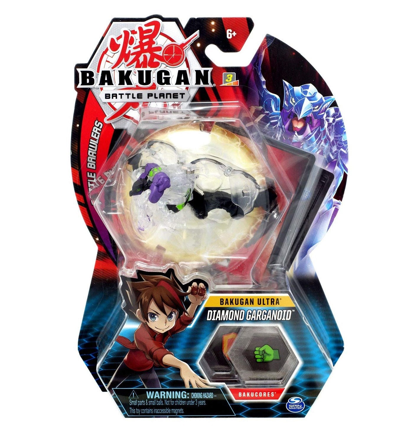 Image for Bakugan Ultra 3-inch Tall Collectible Transforming Creature - Diamond Garganoid - Bakugan TCG