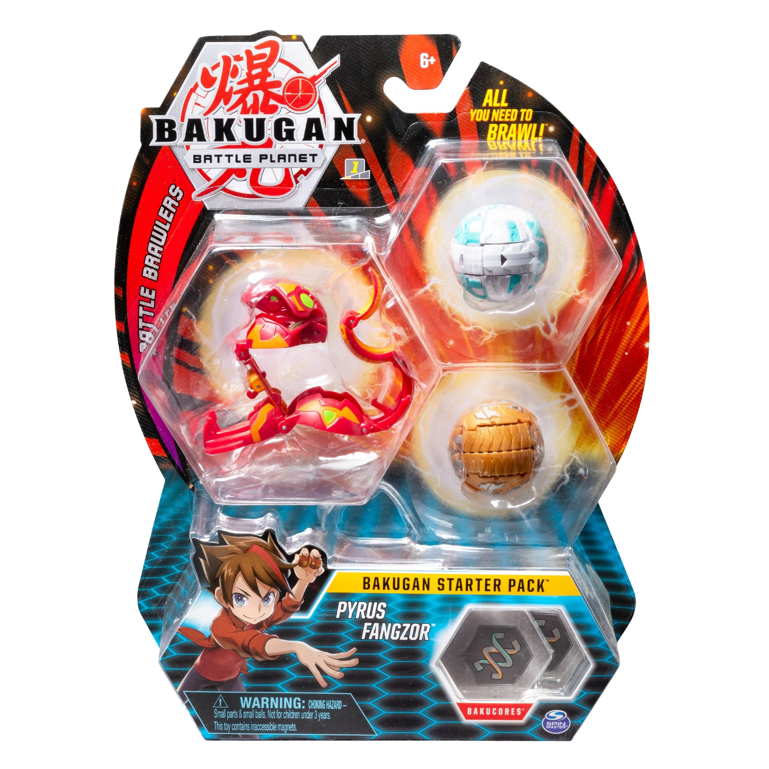 Image for Bakugan Starter 3-Pack - Pyrus Fangzor - Bakugan TCG