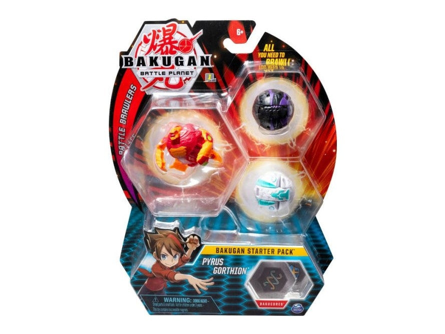 Image for Bakugan Starter 3-Pack - Pyrus Gorthion - Bakugan TCG