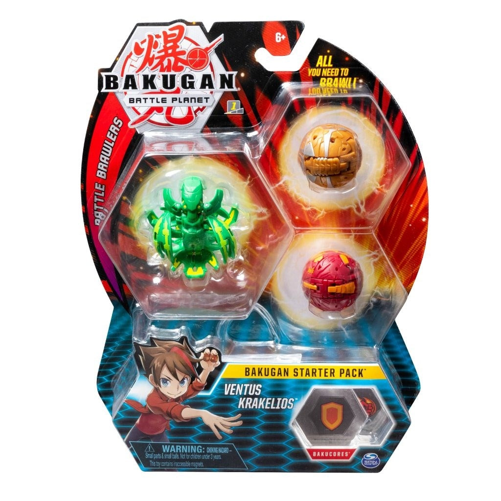 Image for Bakugan Starter 3-Pack - Ventus Krakelios - Bakugan TCG