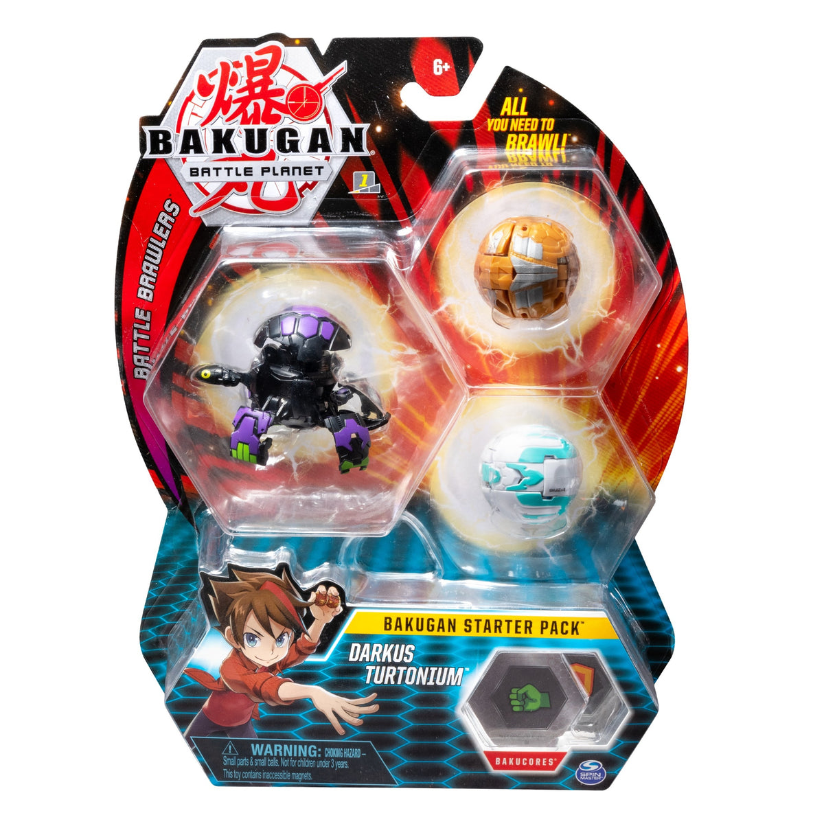 Image for Bakugan Starter 3-Pack - Darkus Turtonium - Bakugan TCG