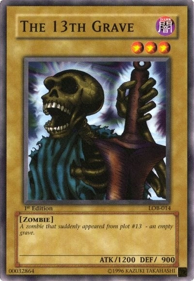 Image for The 13th Grave (LOB-014) (LOB) - YuGiOh