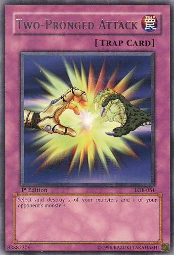 Image for Two-Pronged Attack (LOB-061) (LOB) - YuGiOh