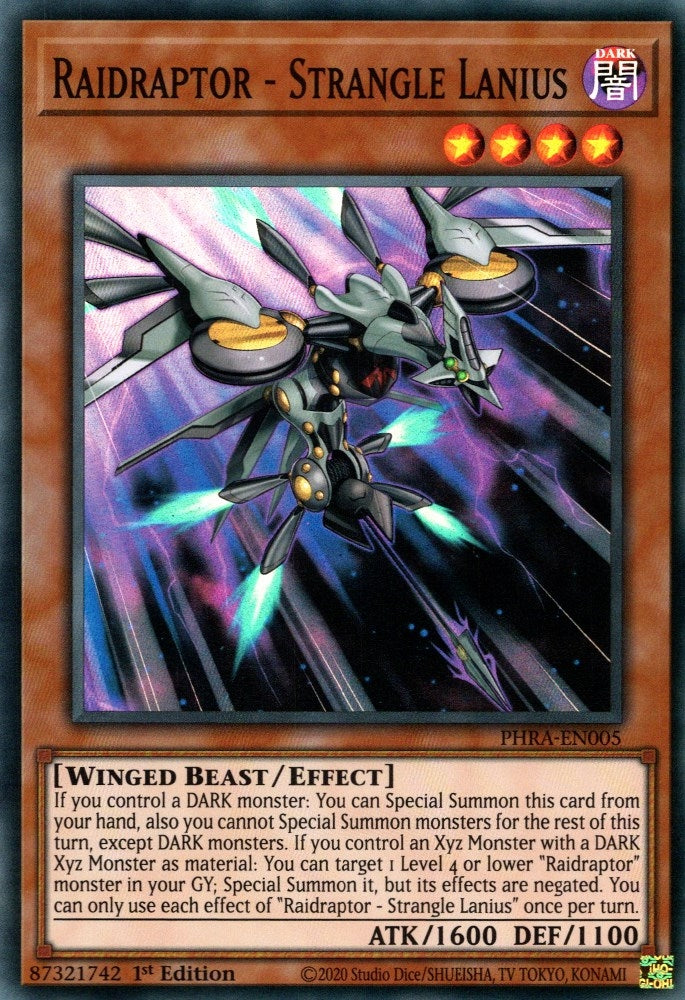 Image for Raidraptor - Strangle Lanius (PHRA-EN005) (PHRA) - YuGiOh