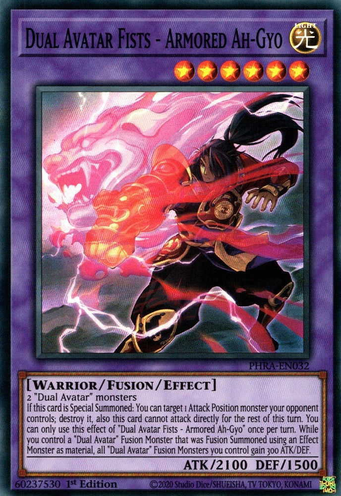 Image for Dual Avatar Fists - Armored Ah-Gyo (PHRA-EN032) (PHRA) - YuGiOh