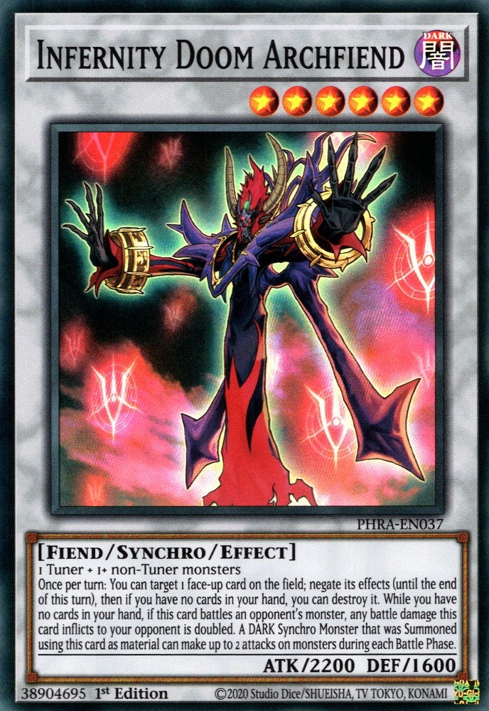 Image for Infernity Doom Archfiend (PHRA-EN037) (PHRA) - YuGiOh
