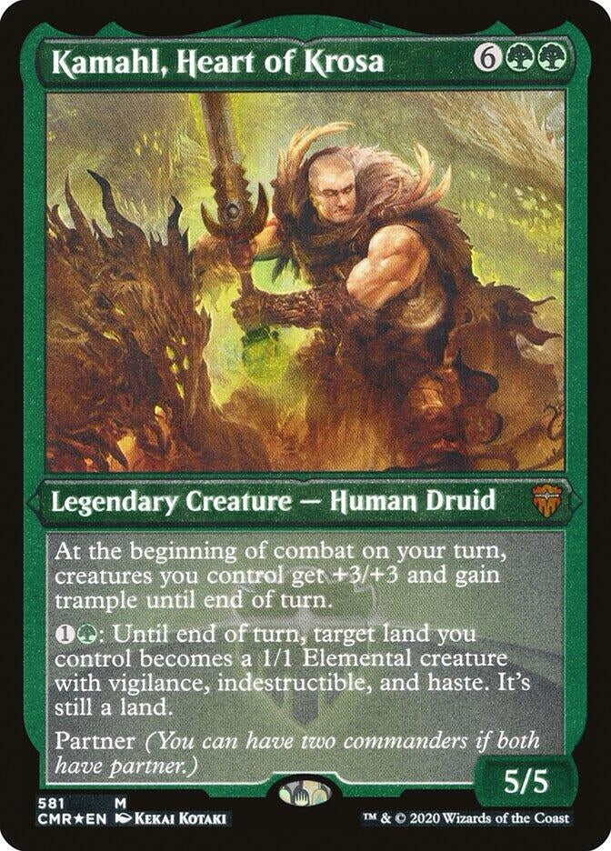 Image for Kamahl, Heart of Krosa (Foil Etched) (581) (Commander Legends) - Magic: The Gathering