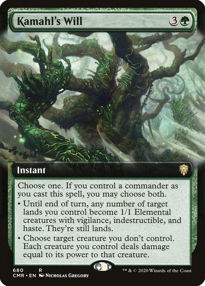 Image for Kamahl's Will (Extended Art) (680) (Commander Legends) - Magic: The Gathering