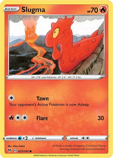 Image for Slugma (027/185) (SWSH04) - Pokemon
