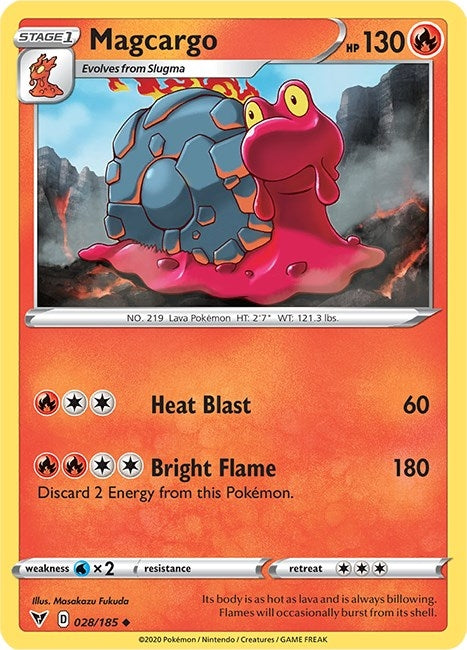 Image for Magcargo (028/185) (SWSH04) - Pokemon