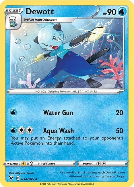 Image for Dewott (034/185) (SWSH04) - Pokemon