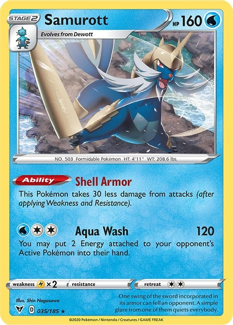 Image for Samurott (035/185) (SWSH04) - Pokemon