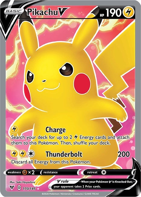 Image for Pikachu V (Full Art) (170/185) (SWSH04) - Pokemon