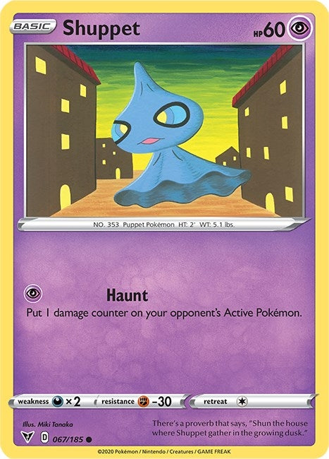 Image for Shuppet (067/185) (SWSH04) - Pokemon