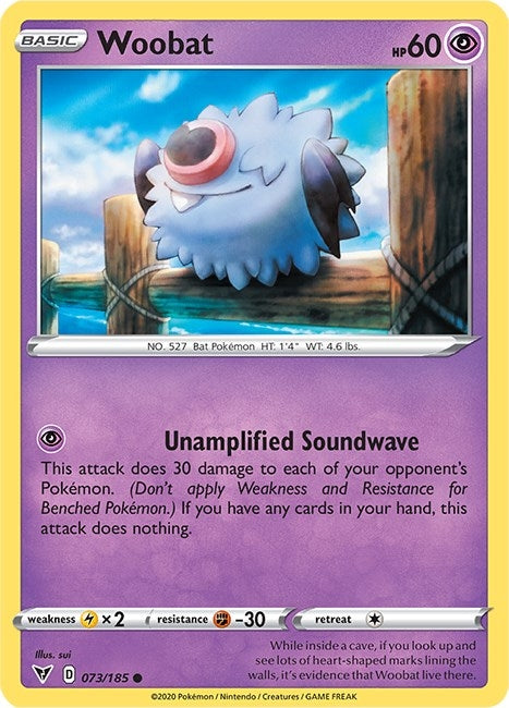 Image for Woobat (073/185) (SWSH04) - Pokemon