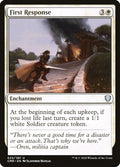 Image for First Response (22) (Commander Legends) - Magic: The Gathering