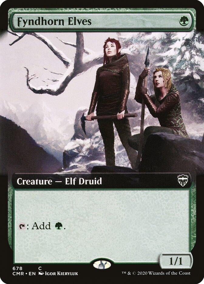 Image for Fyndhorn Elves (Extended Art) (678) (Commander Legends) - Magic: The Gathering