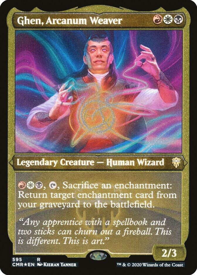 Image for Ghen, Arcanum Weaver (Foil Etched) (595) (Commander Legends) - Magic: The Gathering