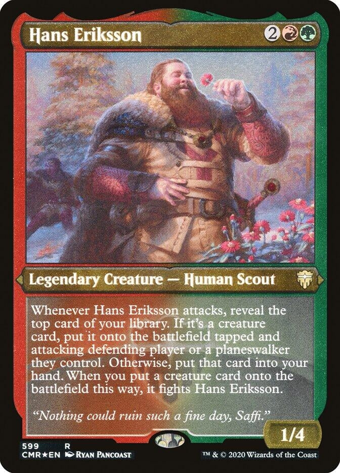 Image for Hans Eriksson (Foil Etched) (599) (Commander Legends) - Magic: The Gathering