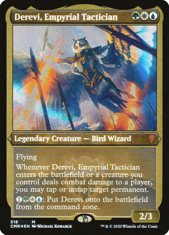 Image for Derevi, Empyrial Tactician (Foil Etched) (518) (Commander Legends) - Magic: The Gathering