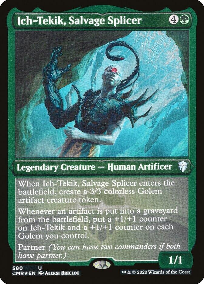 Image for Ich-Tekik, Salvage Splicer (Foil Etched) (580) (Commander Legends) - Magic: The Gathering