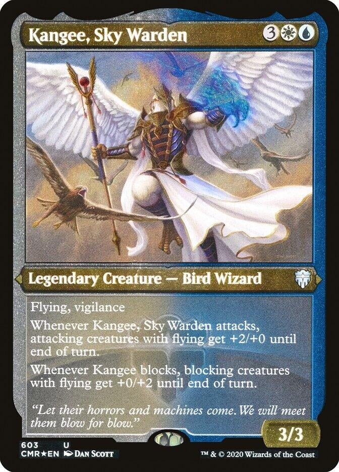 Image for Kangee, Sky Warden (Foil Etched) (603) (Commander Legends) - Magic: The Gathering