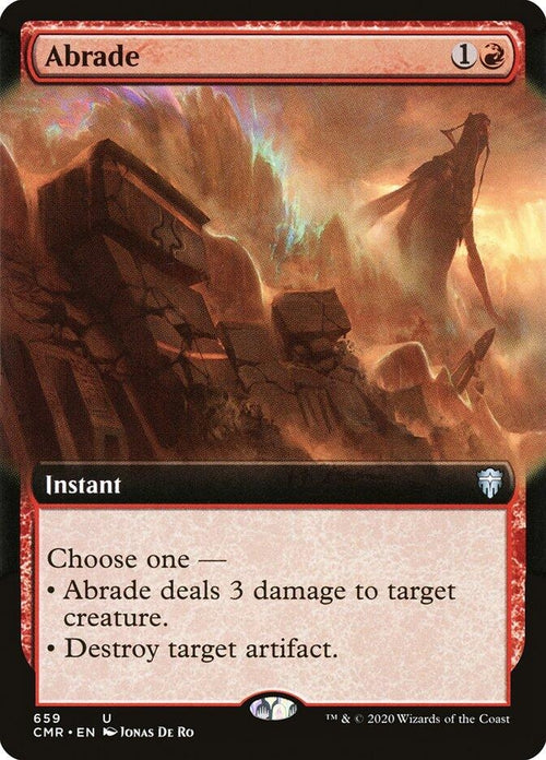 Image for Abrade (Extended Art) (659) (Commander Legends) - Magic: The Gathering