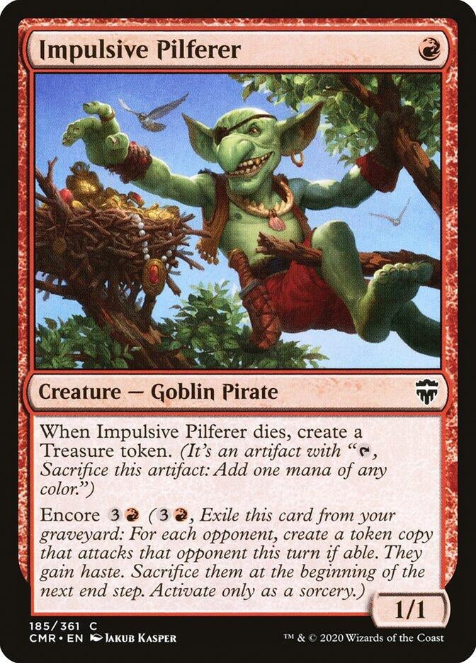 Image for Impulsive Pilferer (185) (Commander Legends) - Magic: The Gathering
