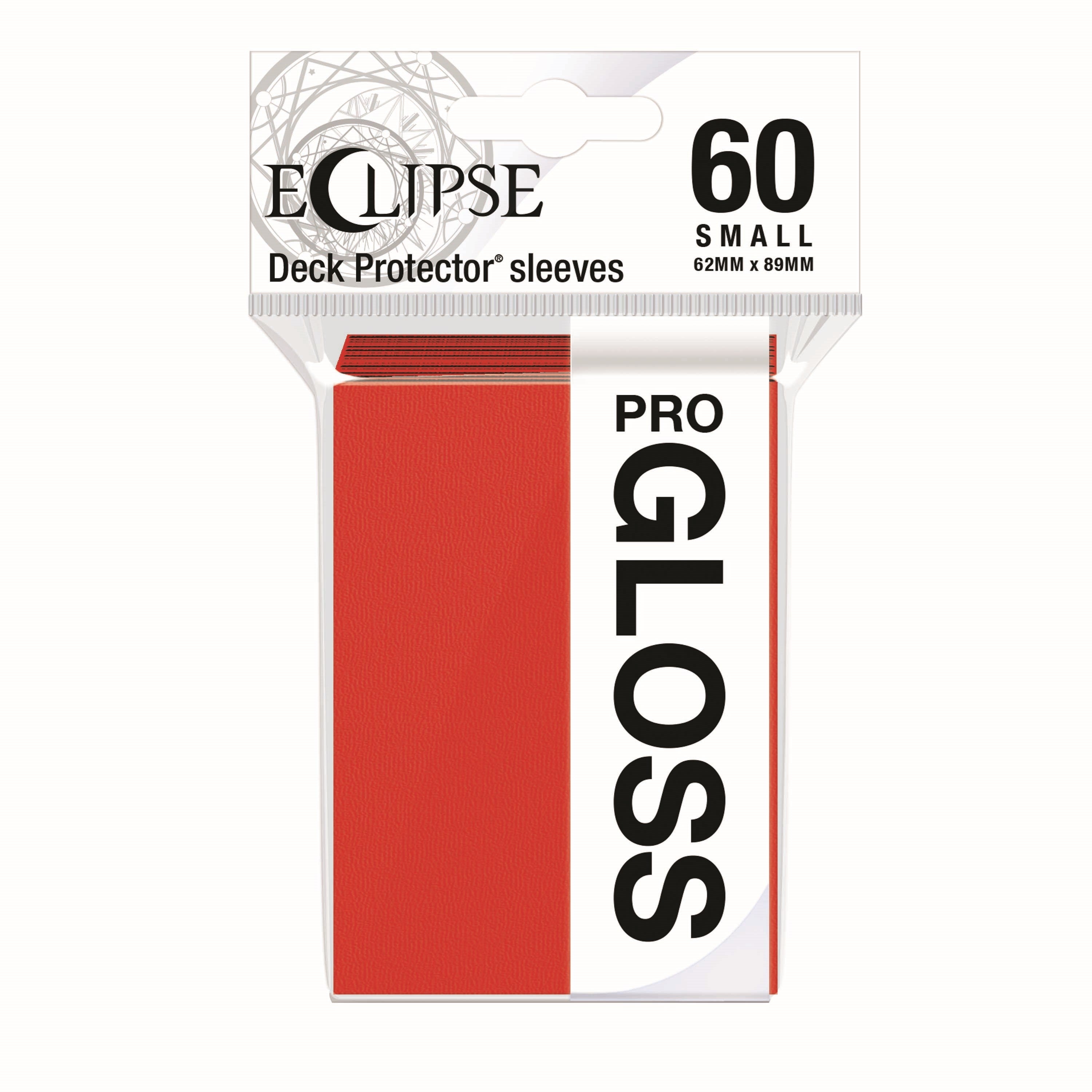 Image for PRO-Gloss Eclipse Small Deck Protector Sleeves - Apple Red (60-Pack) - Card Sleeves