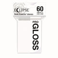Image for PRO-Gloss Eclipse Small Deck Protector Sleeves - Arctic White (60-Pack) - Card Sleeves