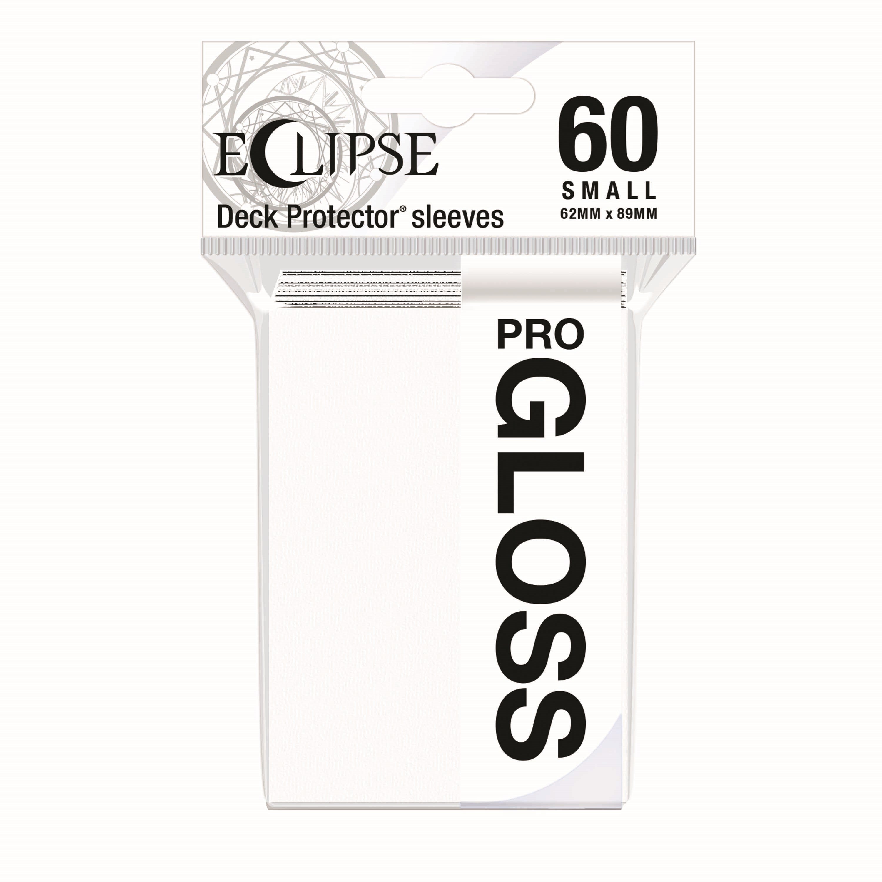 Image for PRO-Gloss Eclipse Small Deck Protector Sleeves - Arctic White (60-Pack) - Card Sleeves
