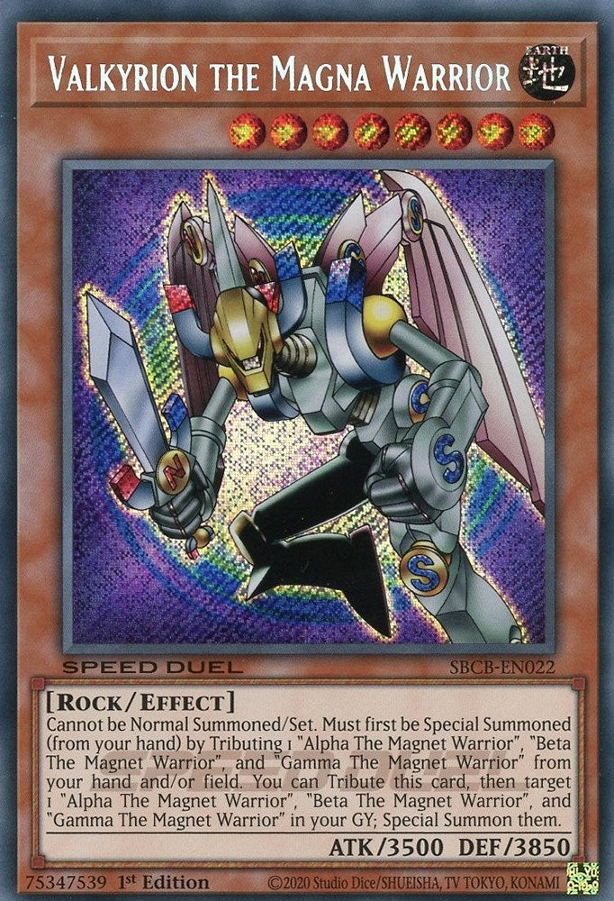 Image for Valkyrion the Magna Warrior (Secret) (SBCB-EN022) (SBCB) - YuGiOh