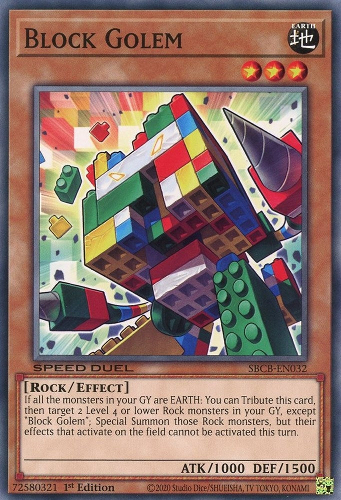 Image for Block Golem (SBCB-EN032) (SBCB) - YuGiOh