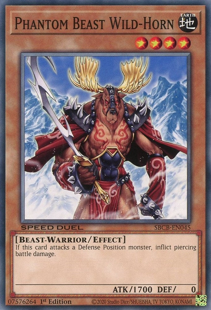 Image for Phantom Beast Wild-Horn (SBCB-EN045) (SBCB) - YuGiOh