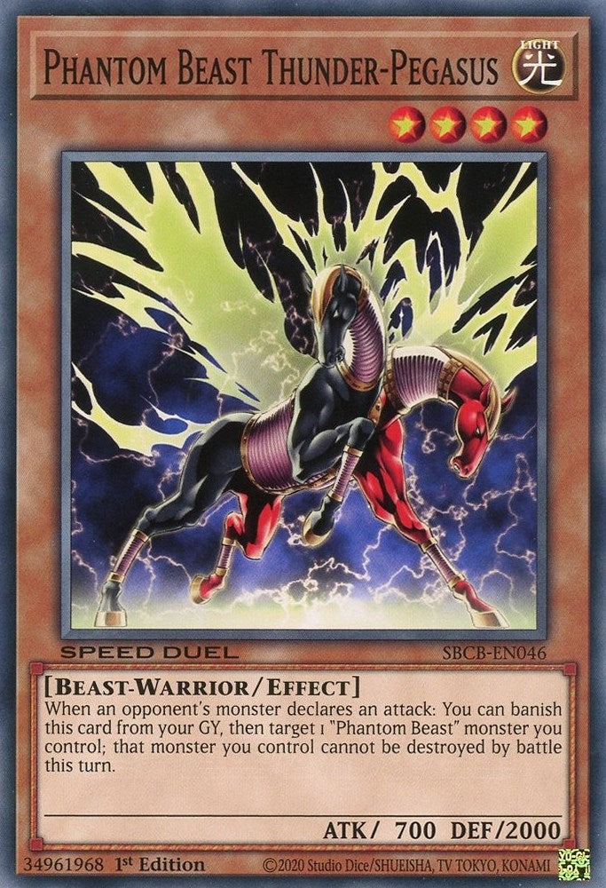Image for Phantom Beast Thunder-Pegasus (SBCB-EN046) (SBCB) - YuGiOh