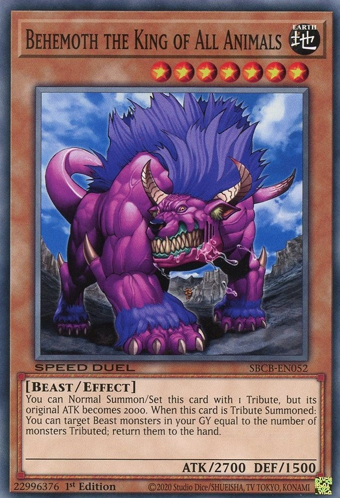 Image for Behemoth the King of All Animals (SBCB-EN052) (SBCB) - YuGiOh