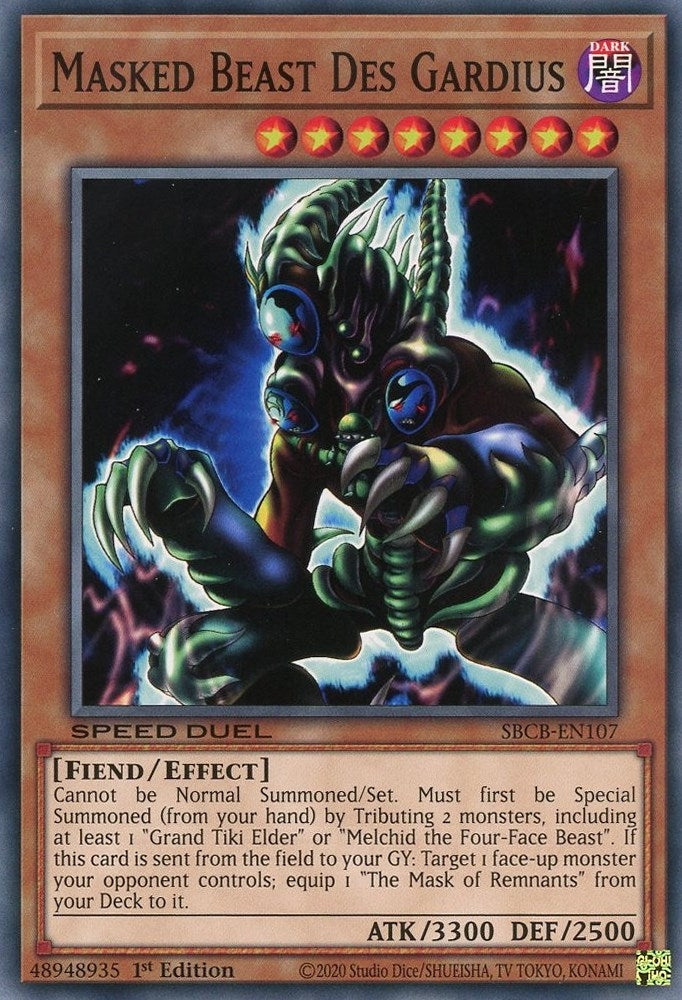 Image for Masked Beast Des Gardius (SBCB-EN107) (SBCB) - YuGiOh