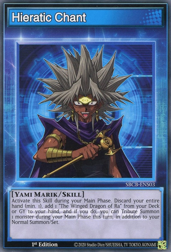 Image for Hieratic Chant (SBCB-ENS03) (SBCB) - YuGiOh