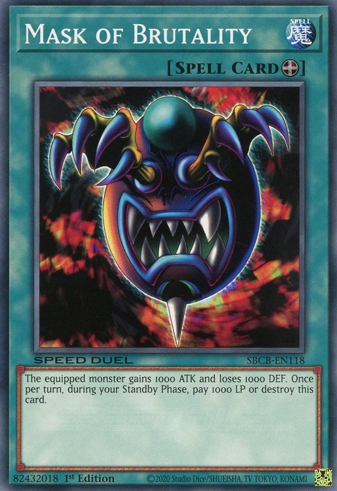 Image for Mask of Brutality (SBCB-EN118) (SBCB) - YuGiOh