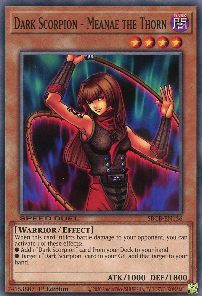 Image for Dark Scorpion - Meanae the Thorn (SBCB-EN156) (SBCB) - YuGiOh