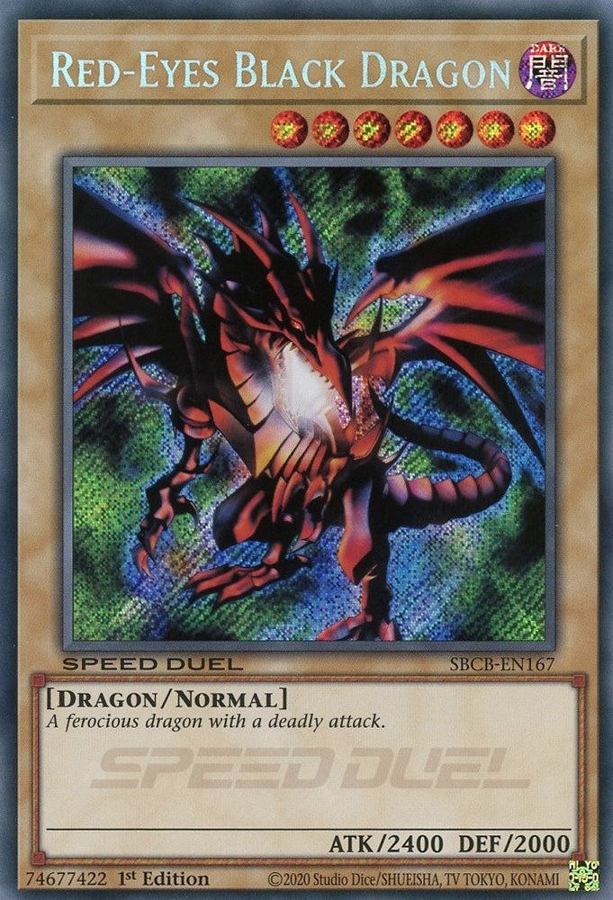 Image for Red-Eyes Black Dragon (Secret) (SBCB-EN167) (SBCB) - YuGiOh