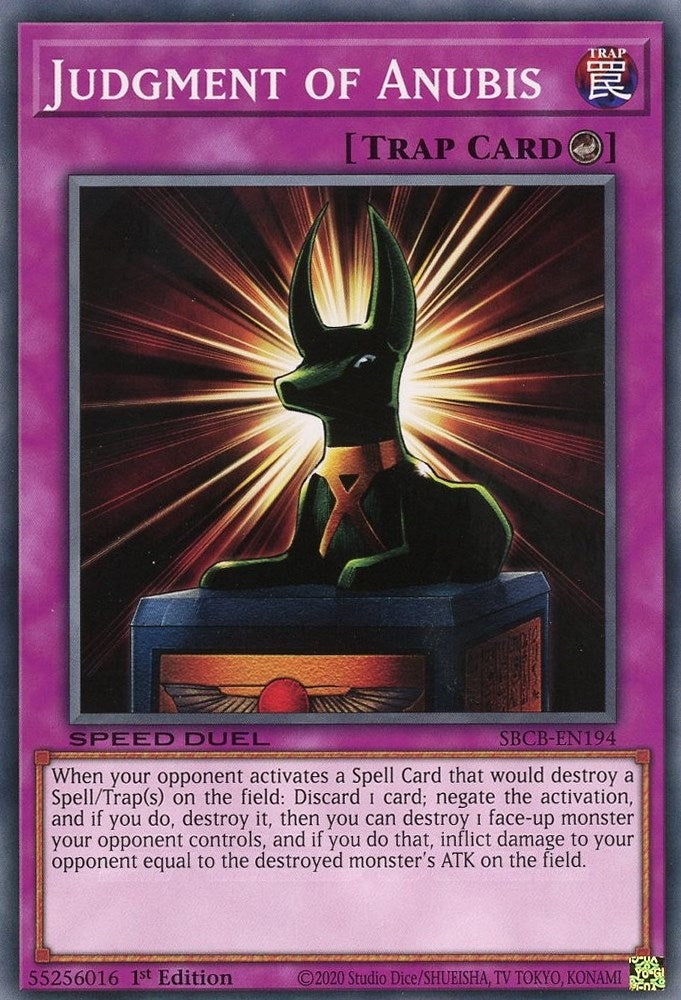 Image for Judgment of Anubis (SBCB-EN194) (SBCB) - YuGiOh