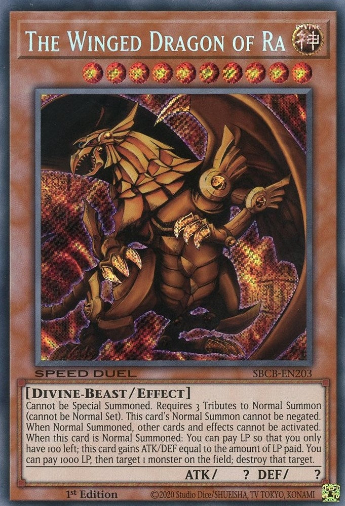 Image for The Winged Dragon of Ra (SBCB-EN203) (SBCB) - YuGiOh