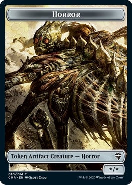 Image for Horror // Zombie Double-Sided Token (10 // 6) (Commander Legends) - Magic: The Gathering